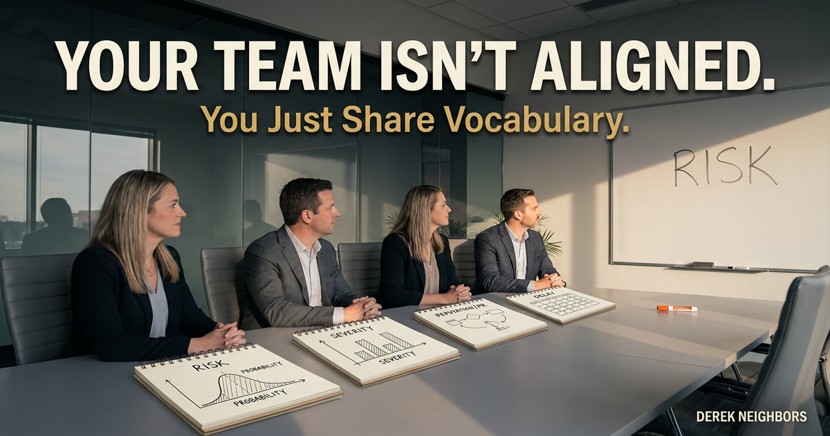 Your Team Isn't Aligned. You Just Share Vocabulary.