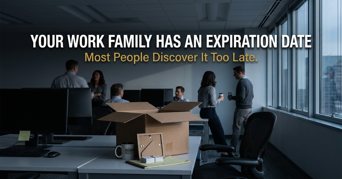 Your Work Family Has an Expiration Date. Most People Discover It Too Late.