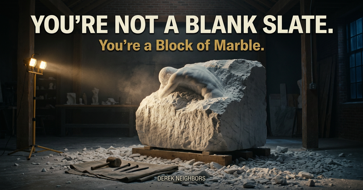You're Not a Blank Slate. You're a Block of Marble.